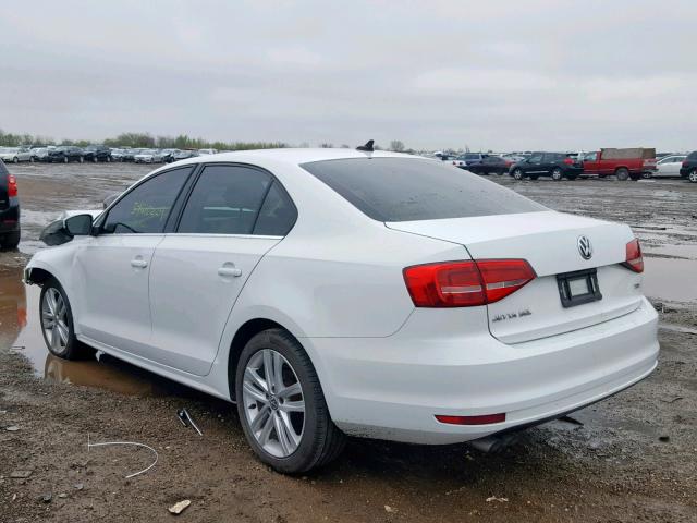 3VWLA7AJXFM203376 - 2015 VOLKSWAGEN JETTA TDI WHITE photo 3