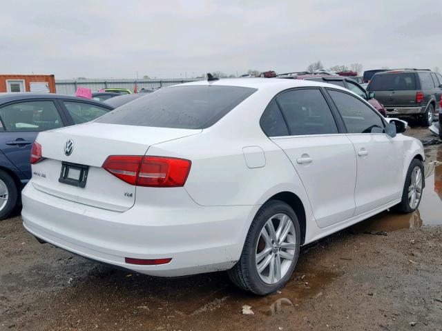 3VWLA7AJXFM203376 - 2015 VOLKSWAGEN JETTA TDI WHITE photo 4