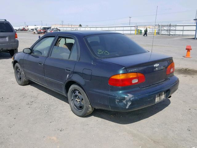 1Y1SK5287WZ416291 - 1998 CHEVROLET GEO PRIZM GREEN photo 3