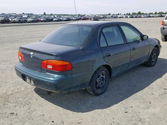 1Y1SK5287WZ416291 - 1998 CHEVROLET GEO PRIZM GREEN photo 4