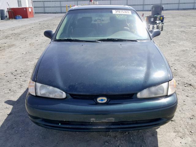 1Y1SK5287WZ416291 - 1998 CHEVROLET GEO PRIZM GREEN photo 9