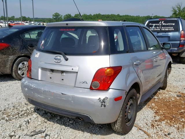 JTKKT624350129207 - 2005 TOYOTA SCION XA SILVER photo 4