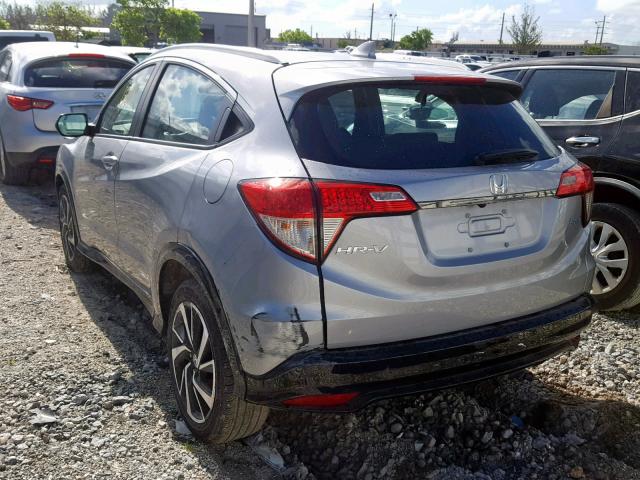 3CZRU5H19KG702218 - 2019 HONDA HR-V SPORT SILVER photo 3