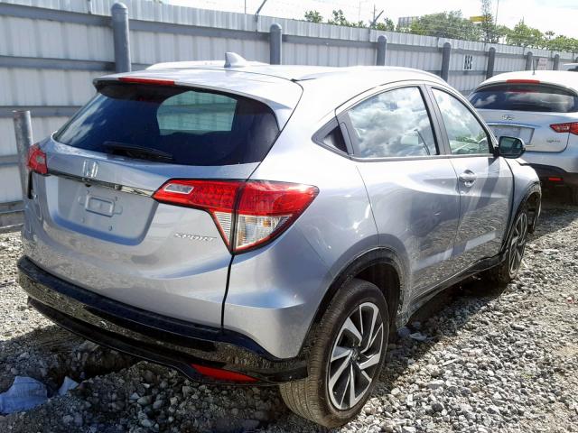 3CZRU5H19KG702218 - 2019 HONDA HR-V SPORT SILVER photo 4