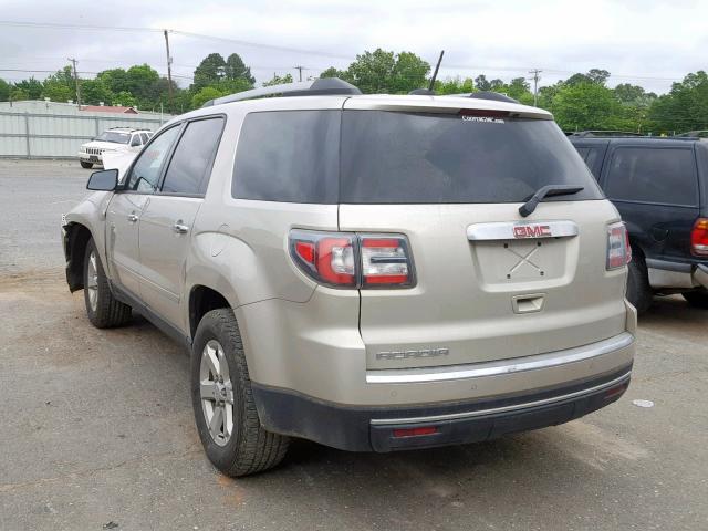 1GKKRPKD0GJ295763 - 2016 GMC ACADIA SLE BEIGE photo 3