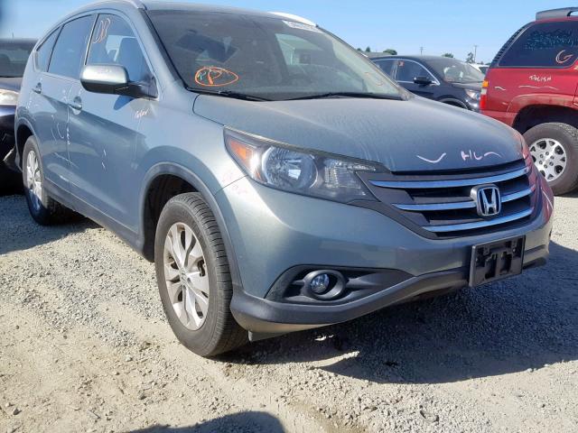 JHLRM4H76CC022773 - 2012 HONDA CR-V EXL GREEN photo 1