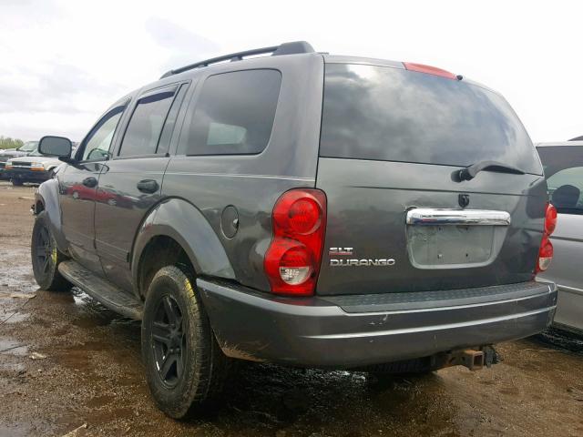 1D4HB48N64F138233 - 2004 DODGE DURANGO SL GRAY photo 3