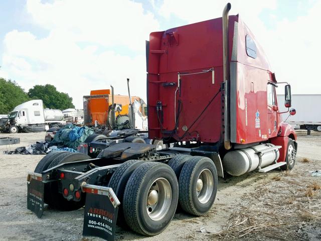 1FUJA6CK2ADAS4999 - 2010 FREIGHTLINER CONVENTION RED photo 4