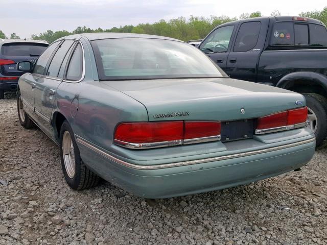 2FALP74W2VX168592 - 1997 FORD CROWN VICT GREEN photo 3