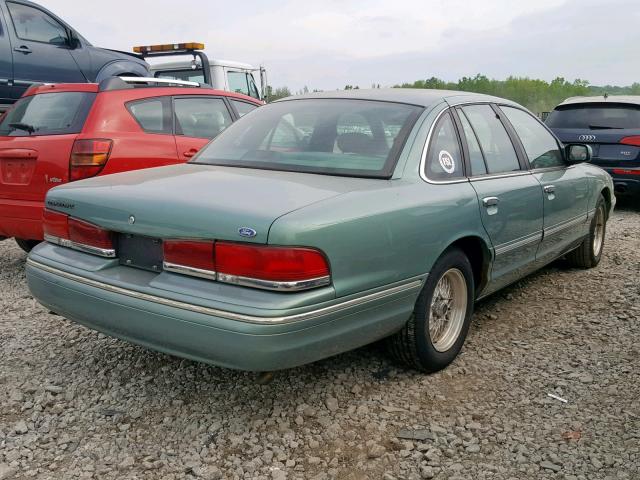 2FALP74W2VX168592 - 1997 FORD CROWN VICT GREEN photo 4