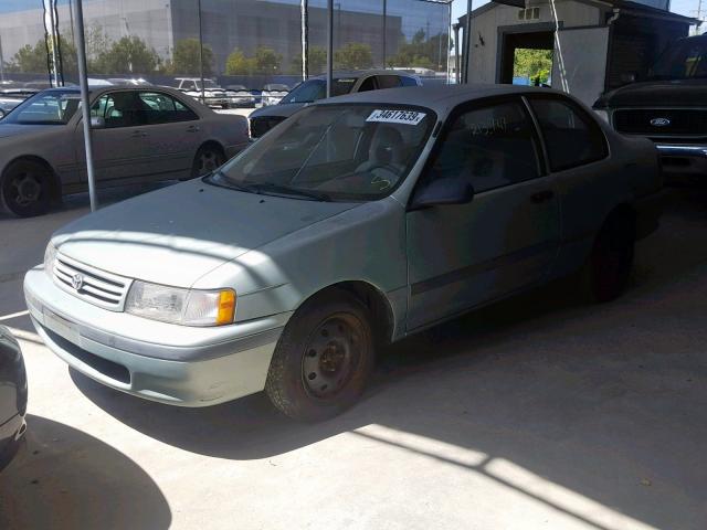 JT2EL43B7N0244214 - 1992 TOYOTA TERCEL DEL GREEN photo 2