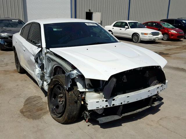 2C3CDXAG8EH220015 - 2014 DODGE CHARGER PO WHITE photo 1