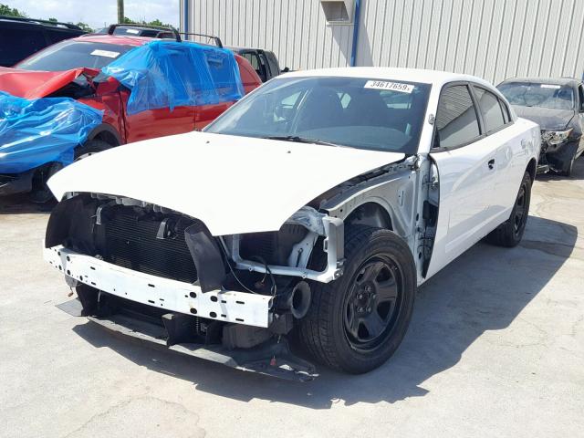 2C3CDXAG8EH220015 - 2014 DODGE CHARGER PO WHITE photo 2