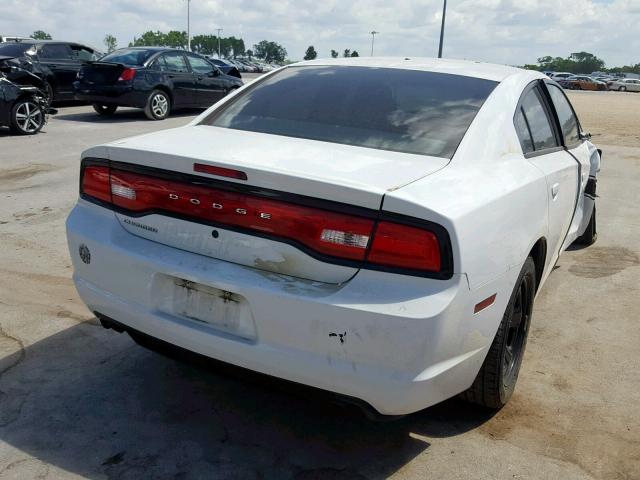 2C3CDXAG8EH220015 - 2014 DODGE CHARGER PO WHITE photo 4