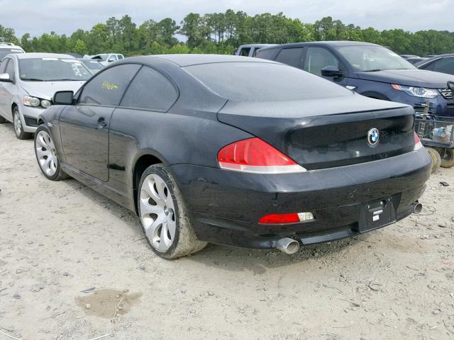 WBAEH73485B192833 - 2005 BMW 645 CI AUT BLACK photo 3