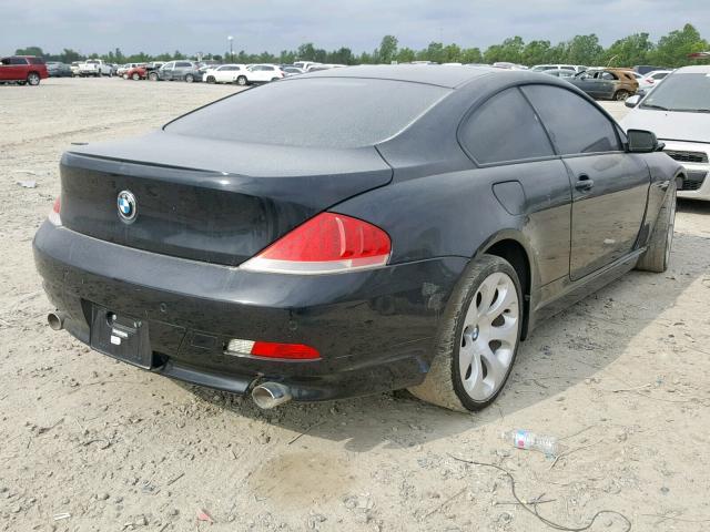 WBAEH73485B192833 - 2005 BMW 645 CI AUT BLACK photo 4