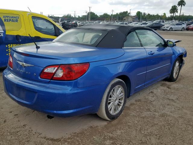 1C3LC55R68N629757 - 2008 CHRYSLER SEBRING TO BLUE photo 4