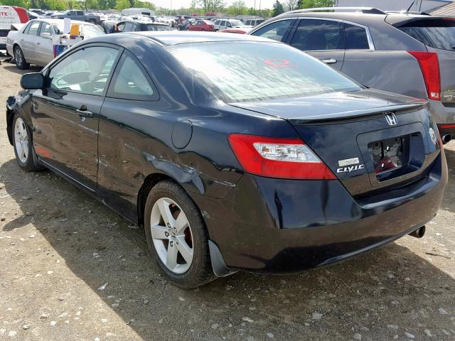 2HGFG12958H510456 - 2008 HONDA CIVIC EXL BLACK photo 3