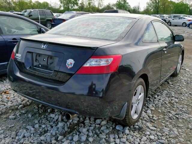 2HGFG12958H510456 - 2008 HONDA CIVIC EXL BLACK photo 4