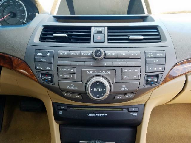 1HGCP26829A018218 - 2009 HONDA ACCORD EXL  photo 9