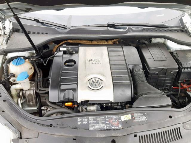 WVWBA71F37V010844 - 2007 VOLKSWAGEN EOS 2.0T SILVER photo 7