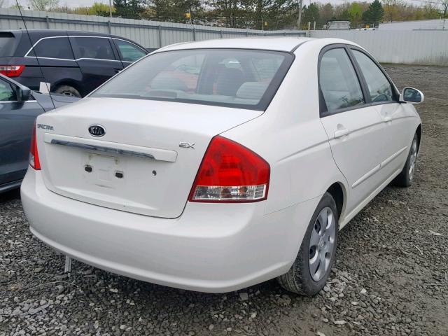 KNAFE222695660143 - 2009 KIA SPECTRA EX WHITE photo 4