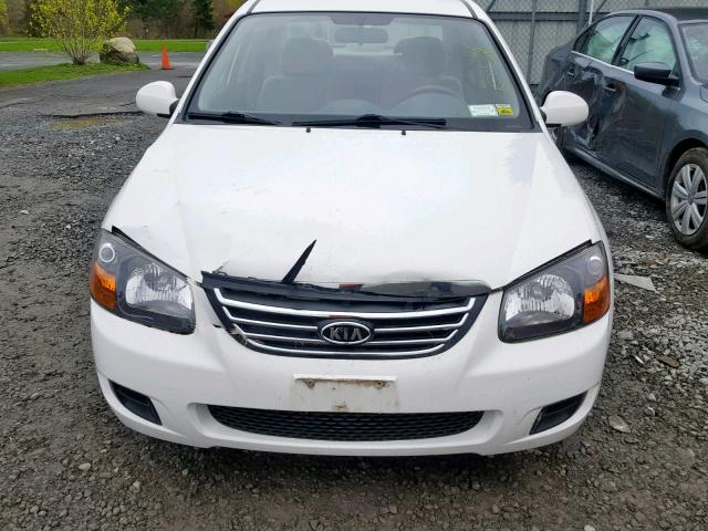 KNAFE222695660143 - 2009 KIA SPECTRA EX WHITE photo 9