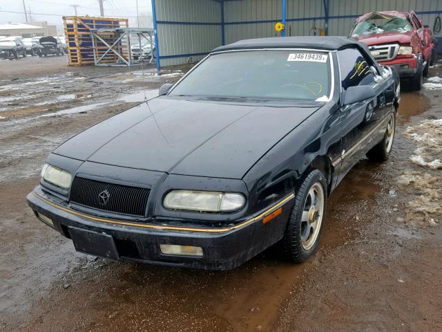 1C3EU4531SF633583 - 1995 CHRYSLER LE BARON BLACK photo 2