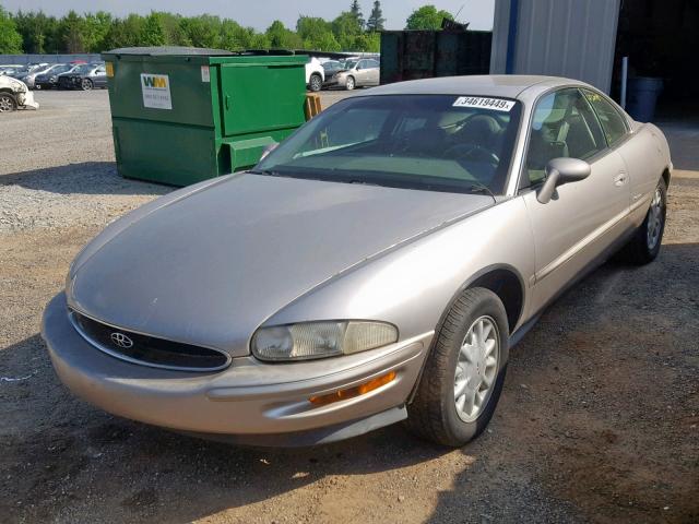 1G4GD2218V4701403 - 1997 BUICK RIVIERA BEIGE photo 2