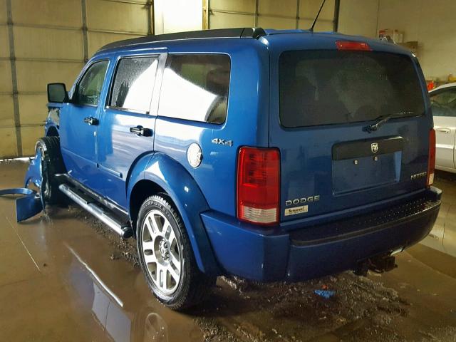 1D4PU4GK9AW165516 - 2010 DODGE NITRO HEAT BLUE photo 3