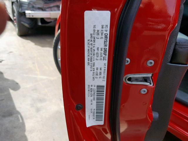 1C3CDFBA2DD143058 - 2013 DODGE DART SXT RED photo 10