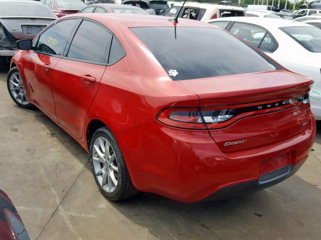 1C3CDFBA2DD143058 - 2013 DODGE DART SXT RED photo 3