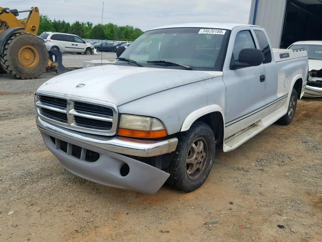 1B7GL23XXVS186846 - 1997 DODGE DAKOTA WHITE photo 2