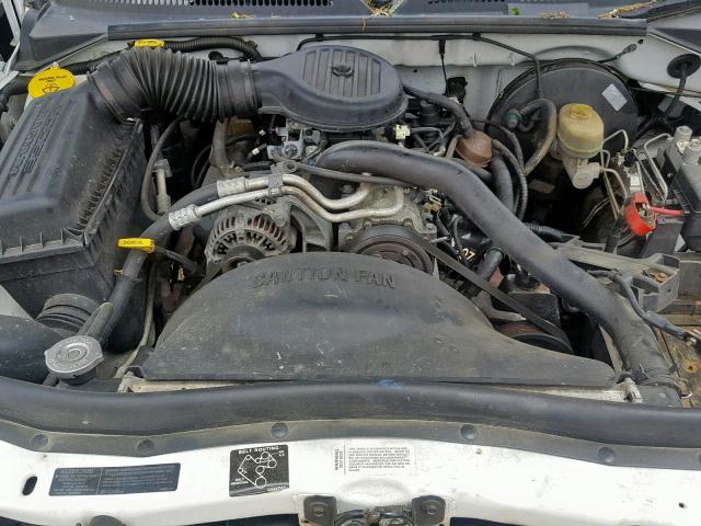 1B7GL23XXVS186846 - 1997 DODGE DAKOTA WHITE photo 7