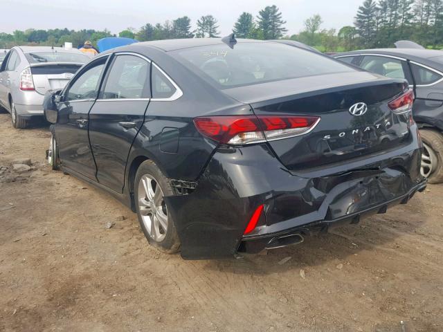 5NPE34AF0JH719213 - 2018 HYUNDAI SONATA SPO BLACK photo 3