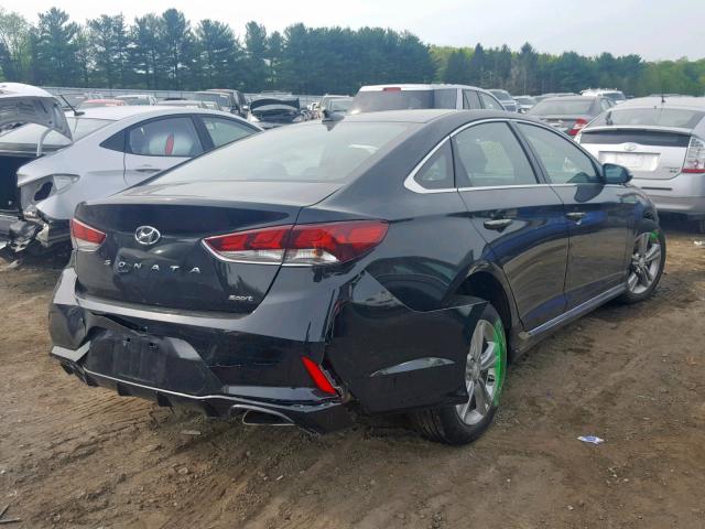 5NPE34AF0JH719213 - 2018 HYUNDAI SONATA SPO BLACK photo 4