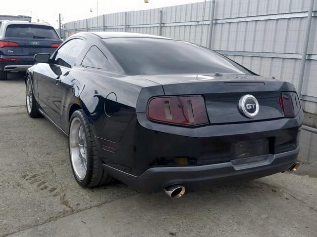 1ZVBP8CH3A5153574 - 2010 FORD MUSTANG GT BLACK photo 3