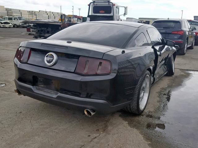 1ZVBP8CH3A5153574 - 2010 FORD MUSTANG GT BLACK photo 4