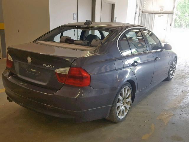 WBAVB33536KS37181 - 2006 BMW 330 I GRAY photo 4