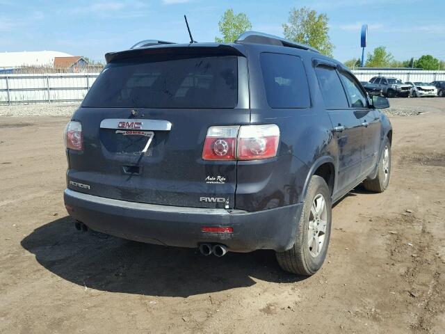 1GKEV13717J116225 - 2007 GMC ACADIA SLE BLACK photo 4