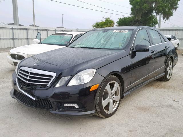 WDDHF5GBXBA469041 - 2011 MERCEDES-BENZ E 350 BLACK photo 2