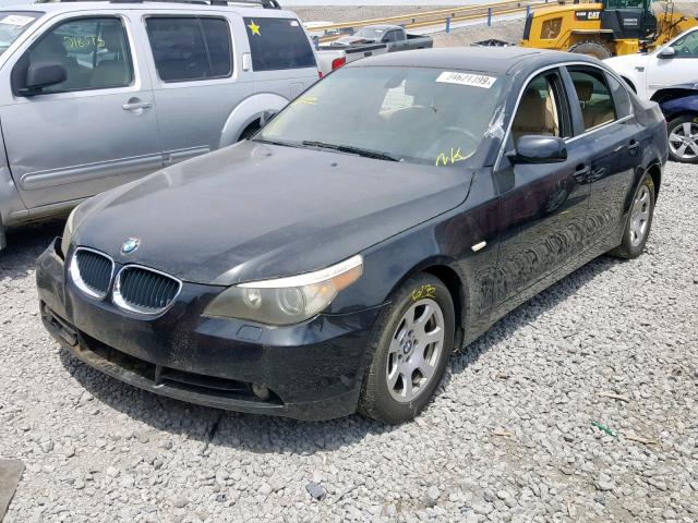 WBANA53514B175775 - 2004 BMW 525 I BLACK photo 2