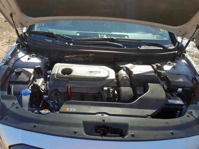 5NPE34AF6FH202005 - 2015 HYUNDAI SONATA SPO SILVER photo 7