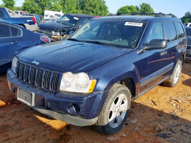 1J4HS48N66C254737 - 2006 JEEP GRAND CHER BLUE photo 2