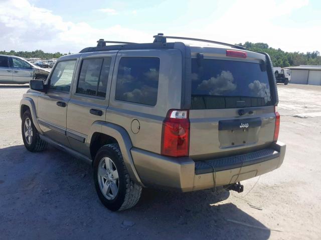 1J8HH48N26C130090 - 2006 JEEP COMMANDER GOLD photo 3