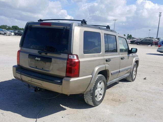 1J8HH48N26C130090 - 2006 JEEP COMMANDER GOLD photo 4