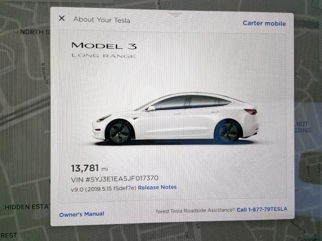 5YJ3E1EA5JF017370 - 2018 TESLA MODEL 3 WHITE photo 8