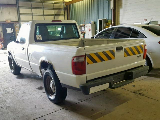 1FTYR10D54PB31035 - 2004 FORD RANGER WHITE photo 3