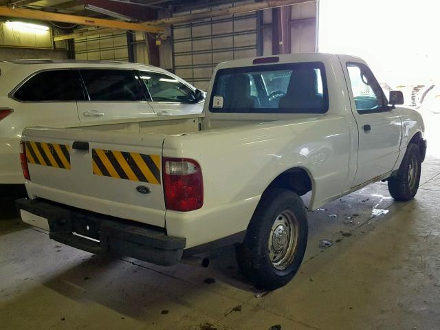 1FTYR10D54PB31035 - 2004 FORD RANGER WHITE photo 4