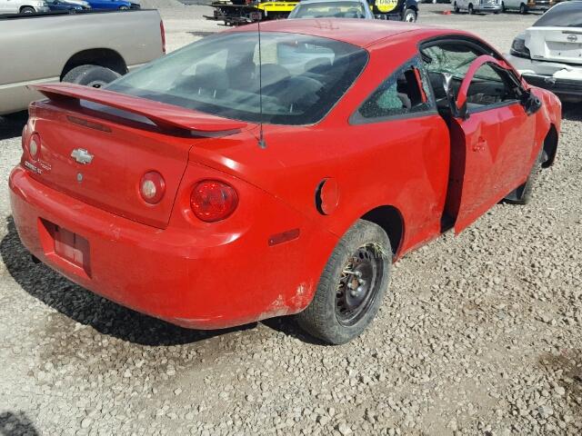 1G1AL15F077274890 - 2007 CHEVROLET COBALT LT RED photo 4